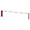 Manual barrier | with pneumatic spring | and fixed pole support | clear width: 5000 mm | with double profile cylinder lock on the main support